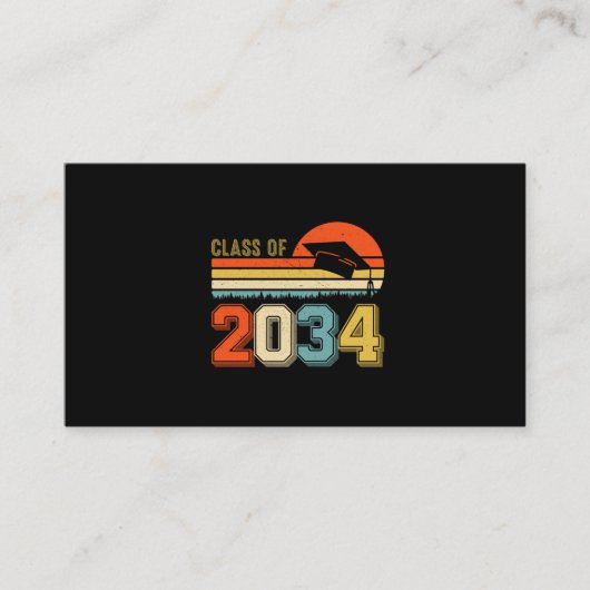 Die Klasse 2034 wächst mit dem ich vor dem Abschlu Visitenkarte (Vorderseite)