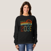 Die Klasse 2035 wächst mit dem ich vor dem Abschlu Sweatshirt (Vorne ganz)