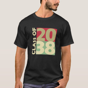 Die Klasse des ersten Schultages 2038 wächst mit m T-Shirt