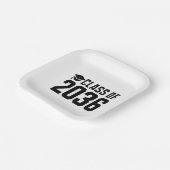 Die Klasse von 2036 wächst mit mir zurück zur Schu Pappteller (Gewinkelt)