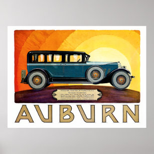 Die klassische Auburn-Limousine Poster