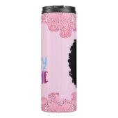 Die klassische Baddie Frau Tumbler Thermosbecher (Rückseite)