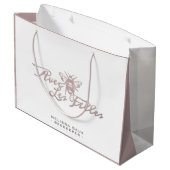 Die klassische Imkerei Collection Tasche Park/Gart Große Geschenktüte (Rückseite Schrägansicht)