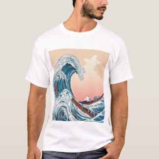 Die klassische japanische Große Welle von Kanagawa T-Shirt