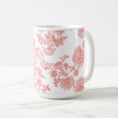 Die klassische Toile-Blumen-Kaffeetasse Kaffeetasse (VorderseiteRechts)