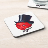 die klassische Tomate Getränkeuntersetzer (Linke Seite)