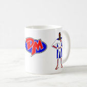 Die klassische weiße Tasse des Vati-Mans (VorderseiteRechts)