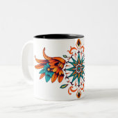 Die klassische Zwei-Tone-Tasse Zweifarbige Tasse (Vorderseite Links)