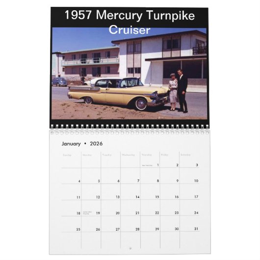 Die klassischen Autos alten Kalenders Detroits Kalender (Jan 2026)