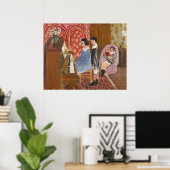 Die Klavierlektion von Matisse Poster (Heimbüro)