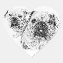 Die Klebedivas-Sticker Herz-Aufkleber