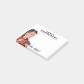 Die klebrigen Anmerkungen des Retro Post-it Klebezettel (angewinkelt)