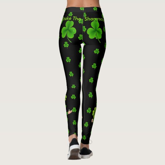 Die Kleeblätter St. Patrick's Day Leggings schütte (Rückseite)