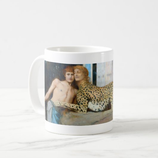 Die Kleider, Fernand Khnopff Kaffeetasse (Vorderseite Links)