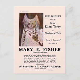 Die Kleider von Ellen Terry Postkarte