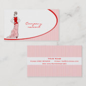 Die Kleidung der Frauen Visitenkarte (Vorne/Hinten)