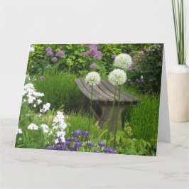 Die kleine Bank - Große Landschaftsgrußkarte Karte