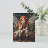 Die kleine, bezaubernde Märchen mit Ingwerhaar Postkarte (Stehend Vorderseite)