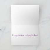 Die kleine Birdie erzählte mir... Karte (Innenseite)