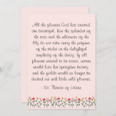 Die kleine Blume Dankeskarte (Vorne/Hinten)