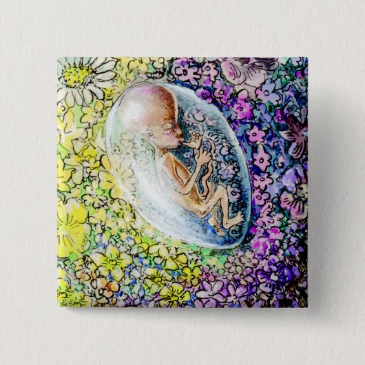 Die kleine Blume - Details Button (Vorderseite)