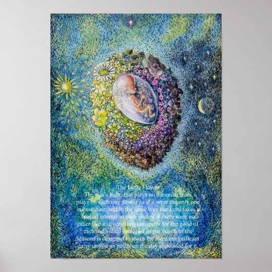 Die kleine Blume Poster (Vorne)