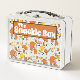 Die kleine Box Retro-Pilzmuster Metall Brotdose