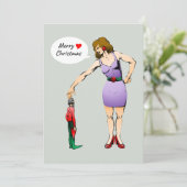 Die kleine Elfskarte Feiertagskarte (Stehend Vorderseite)