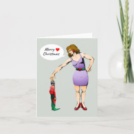 Die kleine Elfskarte Feiertagskarte