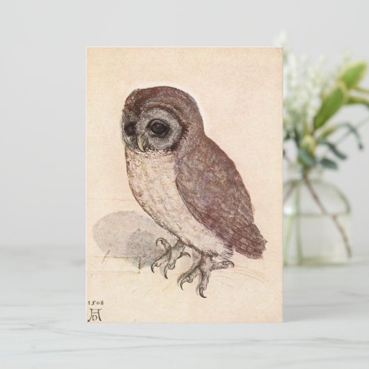 Die kleine Eule | Albrecht Dürer (Stehend Vorderseite)