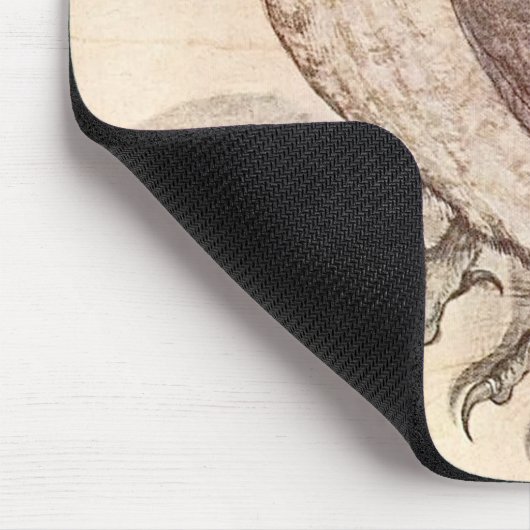 Die kleine Eule | Albrecht Dürer Mousepad (Ecke)