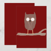 Die kleine Eule Einladung (Vorne/Hinten)
