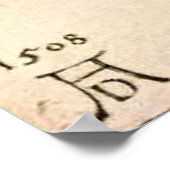 Die kleine Eule von Albrecht Dürer Poster (Ecke)