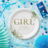 Die kleine Gärtnerei mit dem Gold Letter Baby Dusc Pappteller (Party)