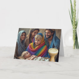 Die kleine Gay Drummer Boy LGBTQIA+ Weihnachtskart Karte