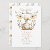 Die kleine Grußkarte der ersten Mutter mit dem Duc Einladung (Vorne/Hinten)