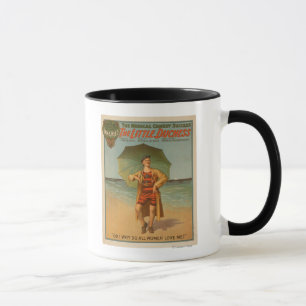 "Die kleine Herzogin" Mann am Strand Musical Tasse