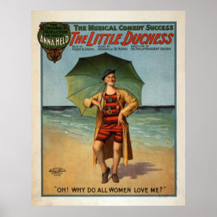 Die kleine Herzogin musikalische Komödie 1906 Poster