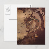 Die kleine Hexe Postkarte (Vorne/Hinten)