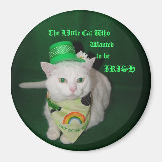 Die kleine Katze, die Wollte, irisch zu sein Magnet