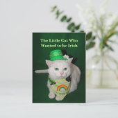 Die kleine Katze, die Wollte, irisch zu sein Postkarte (Stehend Vorderseite)