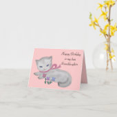 Die kleine Kitten-Geburtstagskarte Karte (Gelbe Blume)