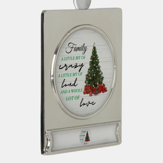 Die kleine kleine kleine kleine kleine Weile Crazy Banner-Ornament Silber (Rechts)