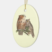 Die kleine Kochschale (Bubo asio) Keramik Ornament (Links)