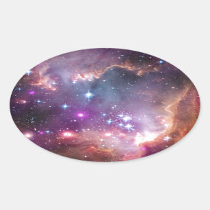 Die kleine Magellanic Wolke Ovaler Aufkleber