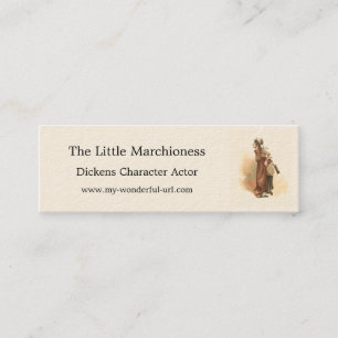 Die kleine Marchionin aus dem Geschäft mit der alt Mini Visitenkarte