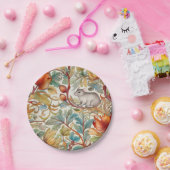Die kleine Maus auf den Blätter Pappteller (Party)