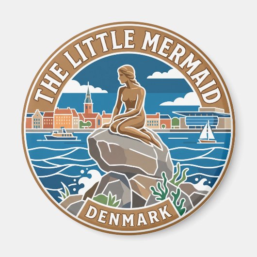 Die kleine Meerjungfrau Dänemark Magnet (Vorne)