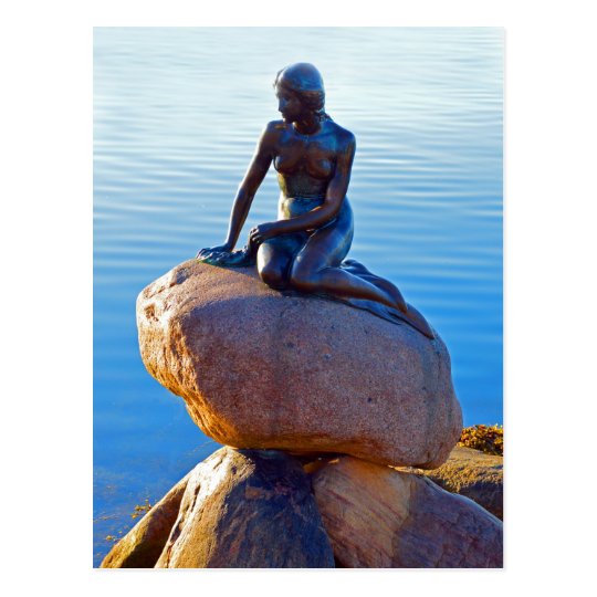 Die Kleine Meerjungfrau In Kopenhagen Danemark Postkarte Zazzle De