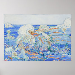 Die kleine Meerjungfrau - Meerjungfrauen spielen i Poster